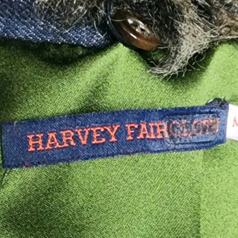 Harvey Faircloth Denim Vest with Faux Fur Collar size Medium - Picture 4 of 12